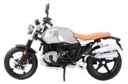 Miniatura Moto BMW R nine T Scrambler -BMW r1250 gs Prata - 1:12 - Maisto Miniatura Moto BMW R nine T Scrambler -BMW r1250 gs Prata - 1:12 - Maisto