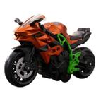 Miniatura Moto Esportiva Metal Pull Back 1:14 Laranja CBS0688 - Castela