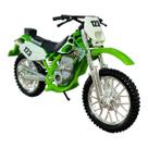 Miniatura Moto Kawasaki KLX 250SR Verde Maisto 1:18 Miniatura Moto Kawasaki KLX 250SR Verde Maisto 1:18