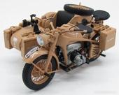 Miniatura Moto Shuco Zundapp Africa Corps Escala 1/10 cor:marrom