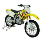 Miniatura Moto Suzuki RM Z250 Amarelo Maisto 1:18 Miniatura Moto Suzuki RM Z250 Amarelo Maisto 1:18