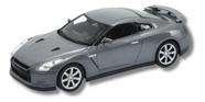 Miniatura Nissan GTR Prata 134 Welly Dm Toys