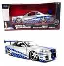 Miniatura Nissan skyline escala 1/24 jada