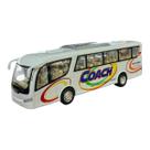 Miniatura Ônibus Branco Coach Kinsfun 1:64 Miniatura Ônibus Branco Coach Kinsfun 1:64