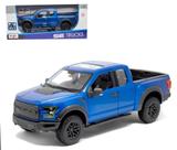 Miniatura Picape Ford Raptor (2017) - Azul - Special Edition Truck - 1:24 - Maisto
