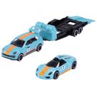 Miniatura Porsche Cayenne Turbo S e Porsche 918 Spyder c/ Prancha 1/64 Majorette 212053112
