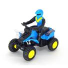 Miniatura Quadriciclo Avts Azul E Preto Com Piloto Azul E Preto Maisto 15026