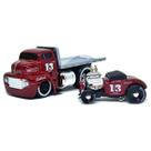 Miniatura Reboque Ford Coe Flatbed 1950 E Ford Roadster 1932 1/64 Maisto 11532