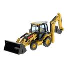 Miniatura retroescavadeira cat 432e amarela 1/50