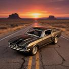 Miniatura Shelby Gt-500 1967 Eleonor 1:38 Kinsmart 11 Cm Cinza-escuro