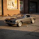 Miniatura Shelby Gt-500 1967 Ford Mustang 1:36 Kinsmart Cinza-escuro Miniatura Shelby Gt-500 1967 Ford Mustang 1:36 Kinsmart Cinza-escuro