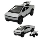 Miniatura Tesla Cybertruck Com Quadriciclo em Metal 12 CM Miniatura Tesla Cybertruck Com Quadriciclo em Metal 12 CM
