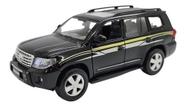 Miniatura Toyota Land Cruiser Preto Acende Luz/som 1:34 Miniatura Toyota Land Cruiser Preto Acende Luz/som 1:34