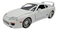 Miniatura Toyota Supra 1995 Branco Velozes E Furio Jada 1:24 Miniatura Toyota Supra 1995 Branco Velozes E Furio Jada 1:24