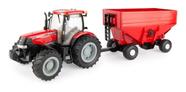 Miniatura Trator Agrícola Case IH Puma 170 ERTL Reboque 1/16