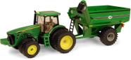 Miniatura Trator De Grão John Deere 8320r With J&m Ertl