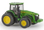 Miniatura Trator John Deere 8R 410 com Rodado Duplo 1:64