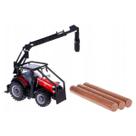 Miniatura Trator Massey Ferguson 8740S Com Carregadeira Bburago 31671