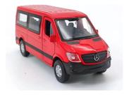 Miniatura Van Mercedes Sprinter 2015 Janela Metal E Fricção