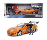 Miniatura Velozes E Furiosos Toyota Supra 1995 Com Boneco Brian - 1/24 - Jada