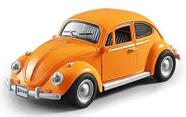 Miniatura Volkswagen Fusca com luz e som 1/18