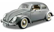 Miniatura Volkswagen Kafer Beetle Fusca 1/18 Cinza Bburago 12029