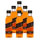 Miniatura Whisky Johnnie Walker Black Label 50ml 6 Unidades