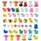 Miniaturas de animais em resina jrootouh 52 peças 2-5 cm