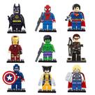 Minibonecos Marvel Avengers Superheroes Comics 9 unidades