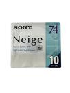 MiniDisc Sony Neige Series - Pacote com 10 Discos Graváveis de 74 Minutos