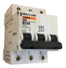 Minidisjuntor tripolar merlin gerin k60 10a curva b de 3 polos
