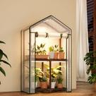Miniestufa Bamworld de 2 Níveis com Luz de Cultivo e Capa de PE