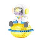 Minifigura De Astronauta LED Em Blocos De Montar Micro Mini, Presente Colecionável Para Entusiastas Minifigura De Astronauta LED Em Blocos De Montar Micro Mini, Presente Colecionável Para Entusiastas