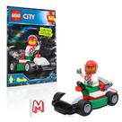 Minifigura LEGO City Race Car Driver com edição limitada de kart