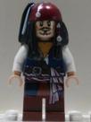 Minifigura LEGO Piratas do Caribe - Capitão Jack Sparrow