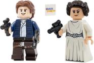 Minifigura LEGO Star Wars Han Solo e Princesa Leia Minifigura LEGO Star Wars Han Solo e Princesa Leia