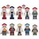 Minifigura montada em brinquedo, 10 peças, Uzumaki Naruto, 4,5 cm, ABS Plas