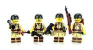 Minifiguras Battle Brick: Soldados da Segunda Guerra Mundial do Exército dos EUA, com 4 cm de altura