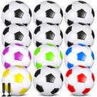MiniInflat, 12 peças, tamanho 4 bolas de futebol, 20 cm com bomba multicolorida