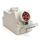 Mining Block Tomada com Bloqueio Mecânico Carcaça Termoplástica IP67 5 (3P+N+T) 63A Mining Block Tomada com Bloqueio Mecânico Carcaça Termoplástica IP67 5 (3P+N+T) 63A