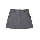 Minissaia Vintage Evasé de Cintura Alta - Zíper Sólido - Saias Femininas