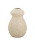 Minivaso em cerâmica cinza 12x8cm Minivaso em cerâmica cinza 12x8cm