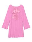 Minivestido HOCANDY Sparkly Sparkly Sequin, manga comprida, sem encosto, rosa
