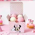 Minnie Caixa Para 4 Doces Berço Removível 10un. cod4372
