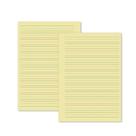 Miolo Caderno A5 Caligrafia 1 - 100 Folhas - Fundo Amarelo
