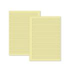 Miolo Caderno A5 Caligrafia 2 - 100 Folhas - Fundo Amarelo