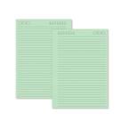 Miolo Caderno A5 Pautado - 100 Folhas - Verde