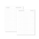 Miolo Caderno A5 Pontilhado - 100 Folhas - Fundo Branco