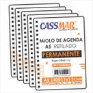 Miolo de Agenda A5 permanente 20,5x13,5 cm kit com 05 uni
