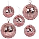 Mirror Balls, enfeites de bola de discoteca Muscab, 15 cm e 10 cm, pacote com 5